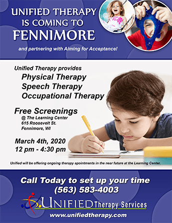 United Therapy Free Screening at The Learning Center